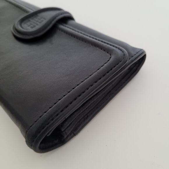Givenchy Envelope Card Bill Holder Black Wallet Soft Leather Vintage Large Logo - Picture 15 of 15